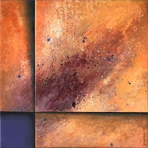 3D Abstract texture - Acrylic & on canvas - 40cm x 40cm - 2019 - M. Wandawi