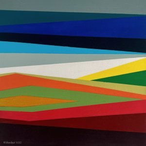 Minimalist abstract landscape - 30cm x 30cm - acrylic on canvas - 2019 - M. Wandawi