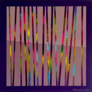 Abstract forst-scape - 35cm x 35cm - acrylic on canvas - 2024 - M. Wandawi