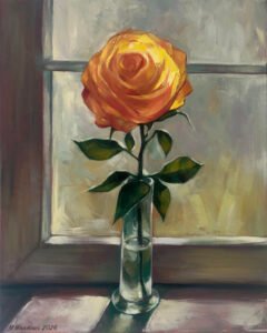 my-window-yellow-rose
