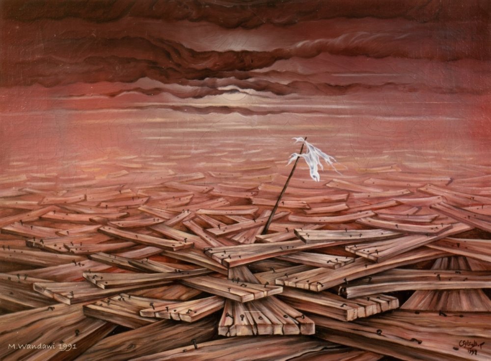 SOS | Oil on canvas | 1991