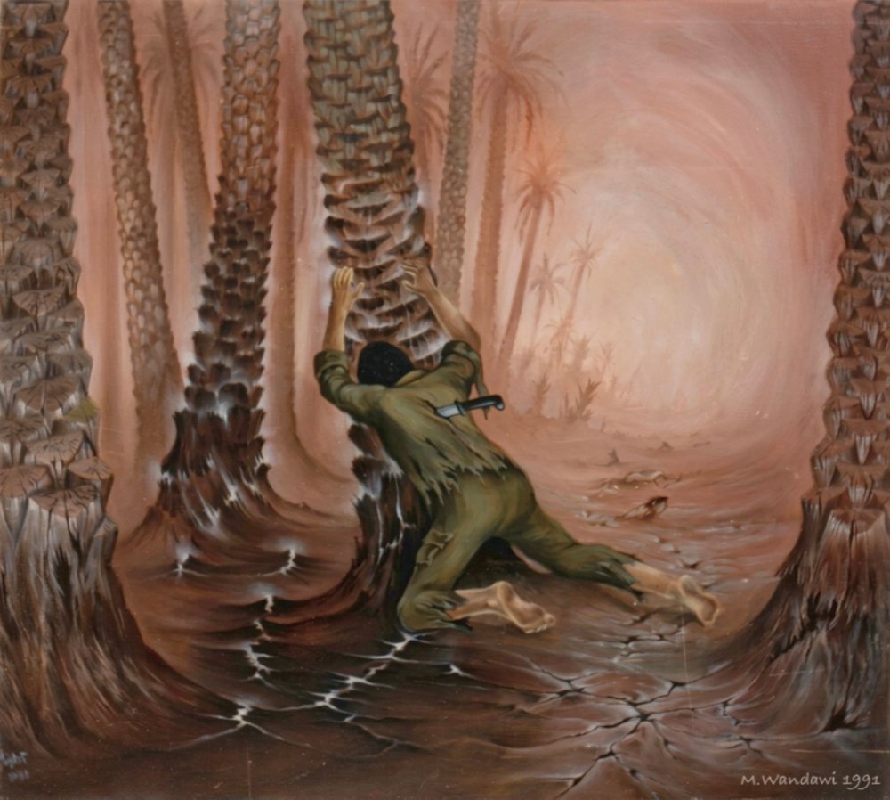 The Lose | Oil on canvas | 80x70 cm | 1991 | M. Wandawi